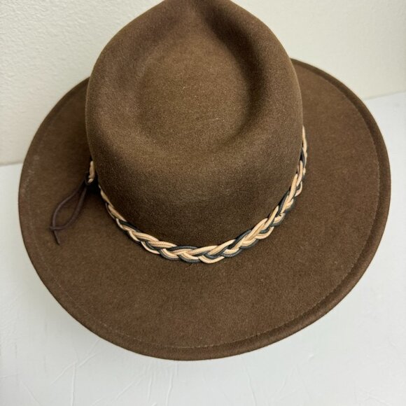 Vintage Scala Vintage Brown Wool Fedora Hat